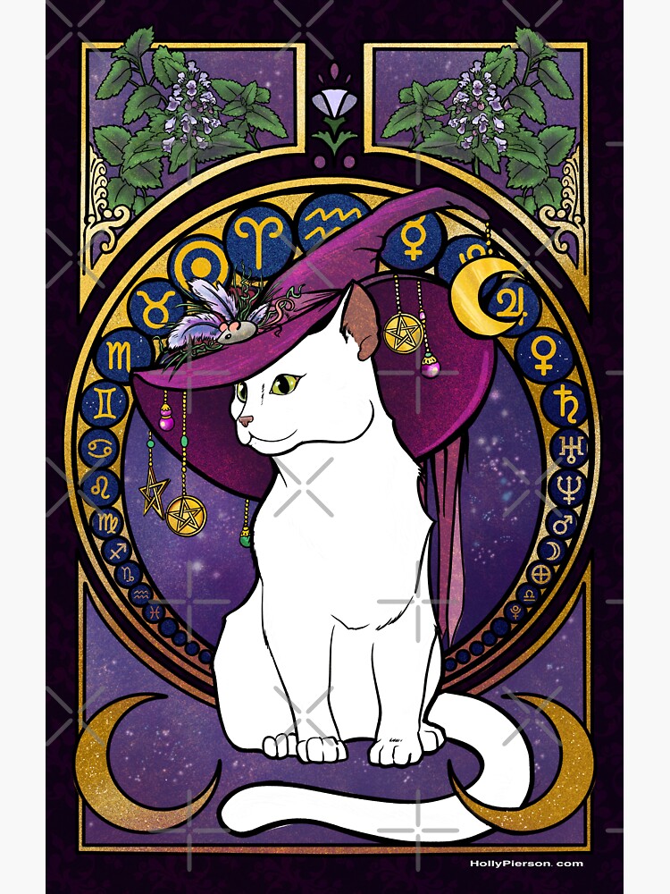 Thumbnail 3 of 3, Sticker, Cat nip Magic designed and sold by HollyPierson.