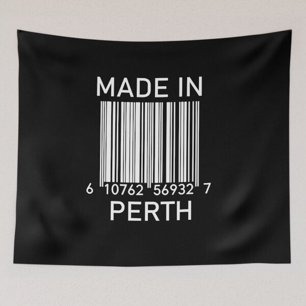 Item preview, Made in Perth barcode  designed and sold by naturists.