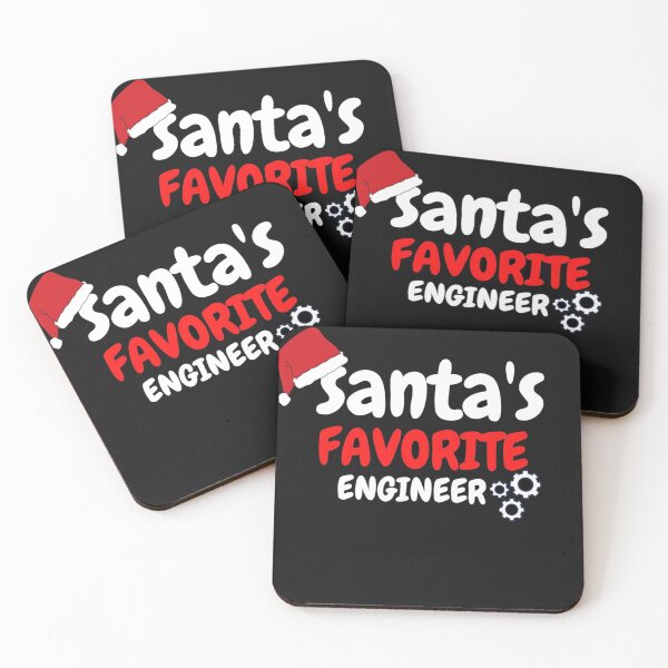 Item preview,   SANTA'S FAVORITE ENGINEER  Christmas Gift for engineer santa Claus  designed and sold by shivani21061993.