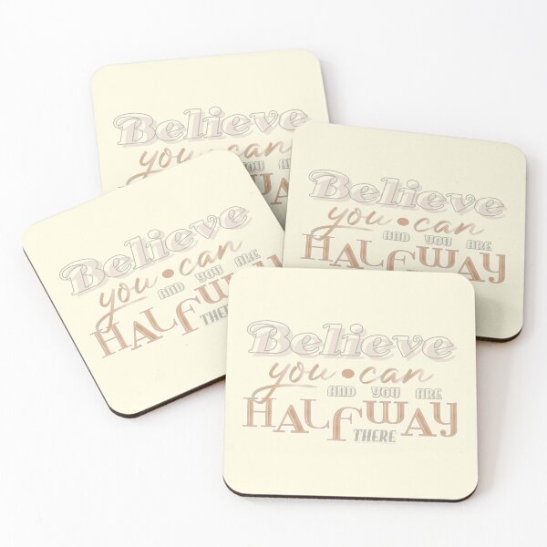 Item preview, Believe you can and you are halfway there designed and sold by Thoughtscrawl.