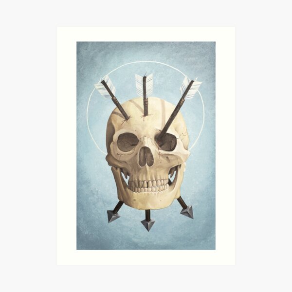 Three of Arrows - Original Painting Art Print