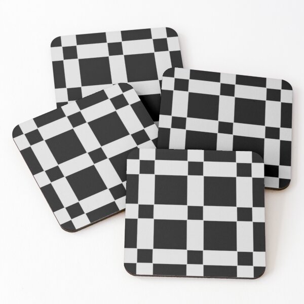 Item preview, Nlack and White Block Pattern designed and sold by Poetic Patterns Studio.