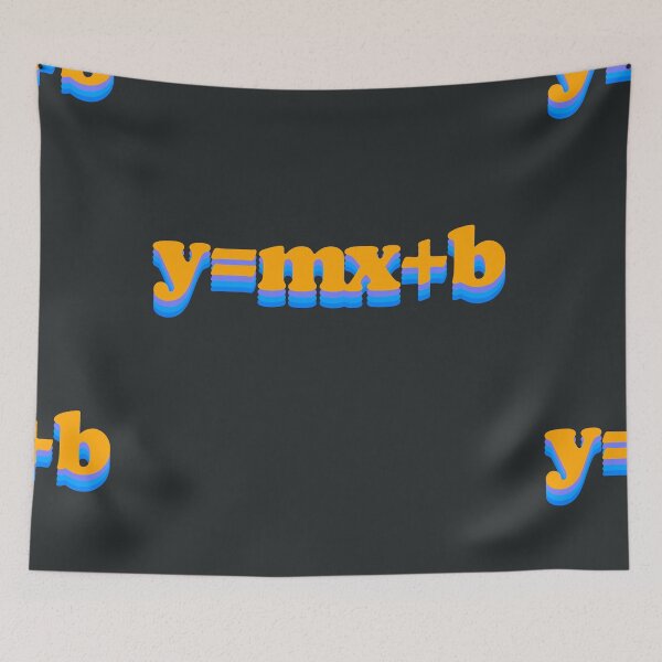 Item preview, y = mx + b, y mx b Slope Intercept designed and sold by Chubuter.