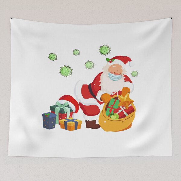 Item preview, Santa Claus Wearing Mask During COVID-19 designed and sold by DLamasat.