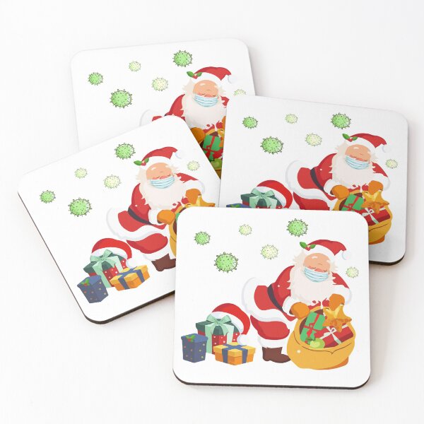 Item preview, Santa Claus Wearing Mask During COVID-19 designed and sold by DLamasat.