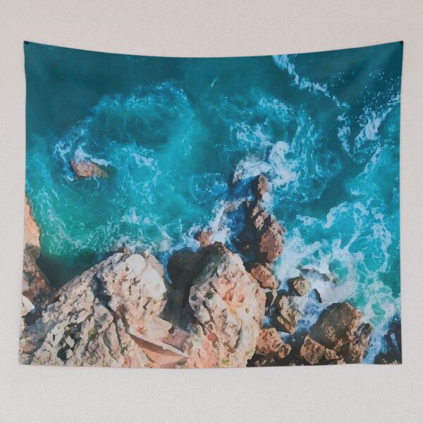Item preview, Blue Waves - Sea Waves designed and sold by Mushrankhan.