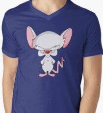 Pinky and The Brain - Brain Men's V-Neck T-Shirt