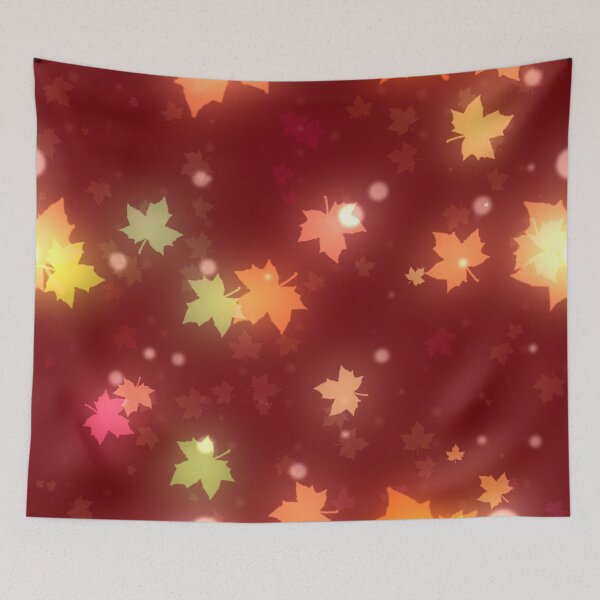 Item preview, Glowing Autumn Leaves Pattern designed and sold by WOW TeesAndThings.