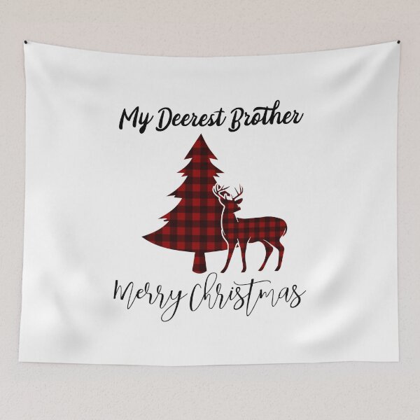 Item preview, Buffalo plaid deer Christmas gift for brother designed and sold by anins-azuree.