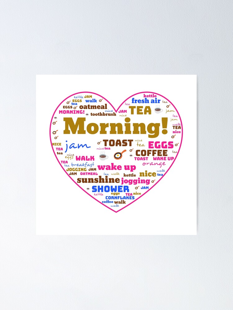 "Heart Shape Word Art" Poster by Unisex-Tees | Redbubble