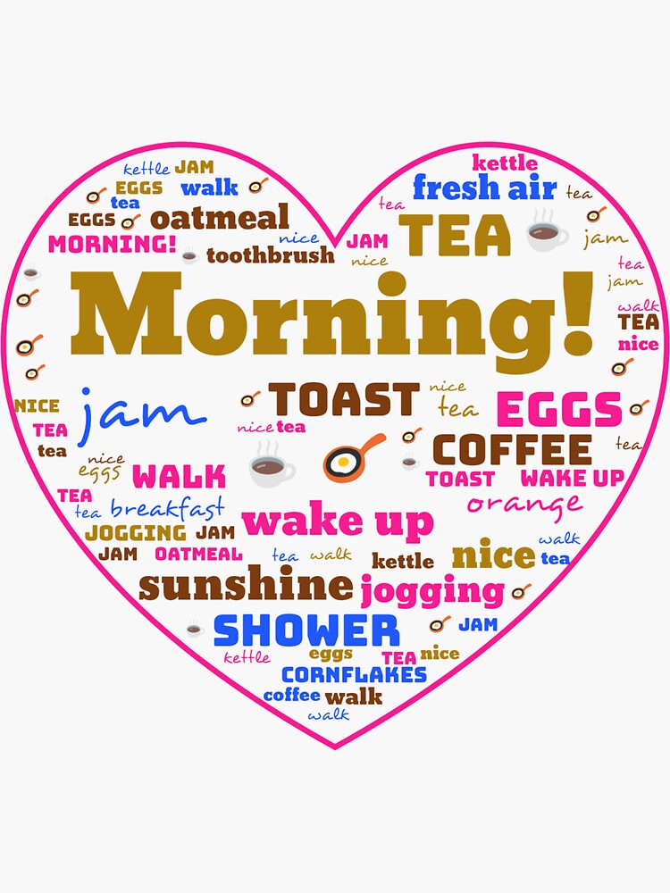 "Heart Shape Word Art" Sticker for Sale by Unisex-Tees | Redbubble
