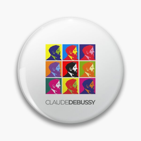 Item preview, Claude Debussy pop-art portrait poster designed and sold by CMYKStudio.
