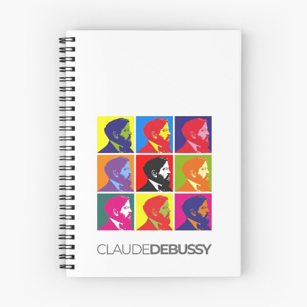 Item preview, Claude Debussy pop-art portrait poster designed and sold by CMYKStudio.