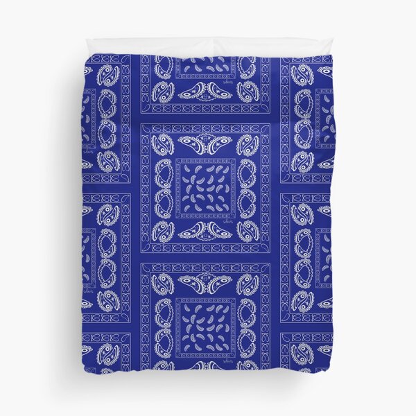 Blue Square Pattern Bandanna Style 112320 Duvet Cover