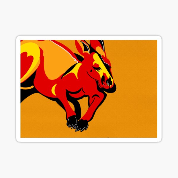 Red Roo Too Sticker