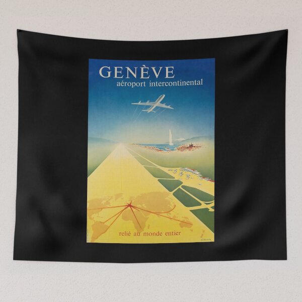 Item preview, retro classic Geneve poster designed and sold by CorasPosters.