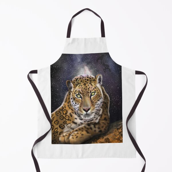 Item preview, A Spotted Leopard looking at you in the Starry Night designed and sold by TJHstudio.