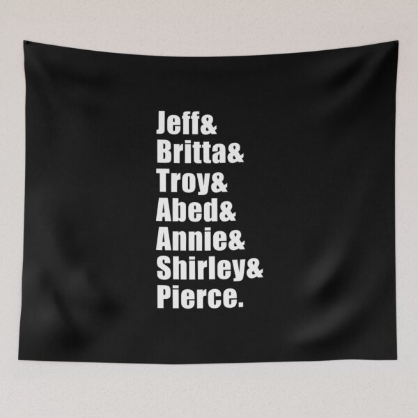 Item preview, Jeff Britta ; Troy; Abed; Annie ; Shirley; Pierce designed and sold by Maxinedecock.