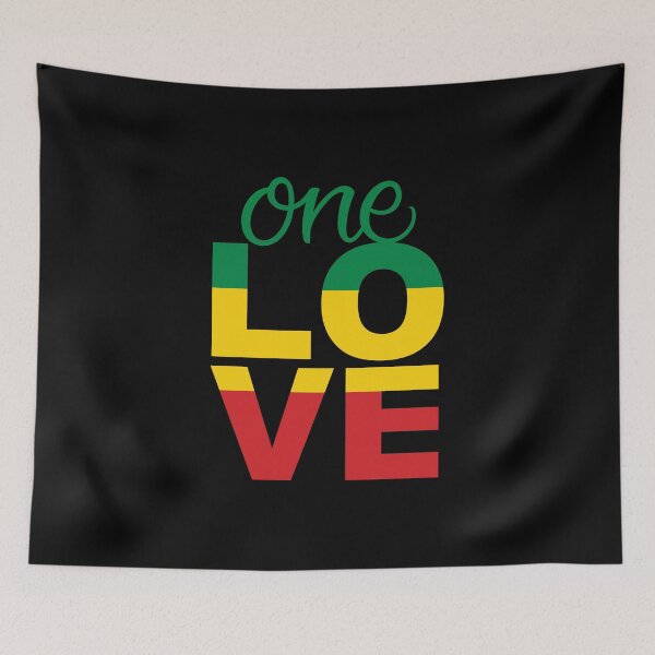 Item preview, One Love Rasta Reggae Music Jamaica Rastafarian  designed and sold by RastaReggaeLove.
