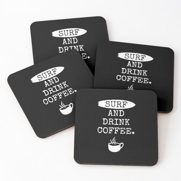 Item preview, Surf and Drink Coffee - Surfer & Coffee Lover Gift designed and sold by Presto Prints Design.
