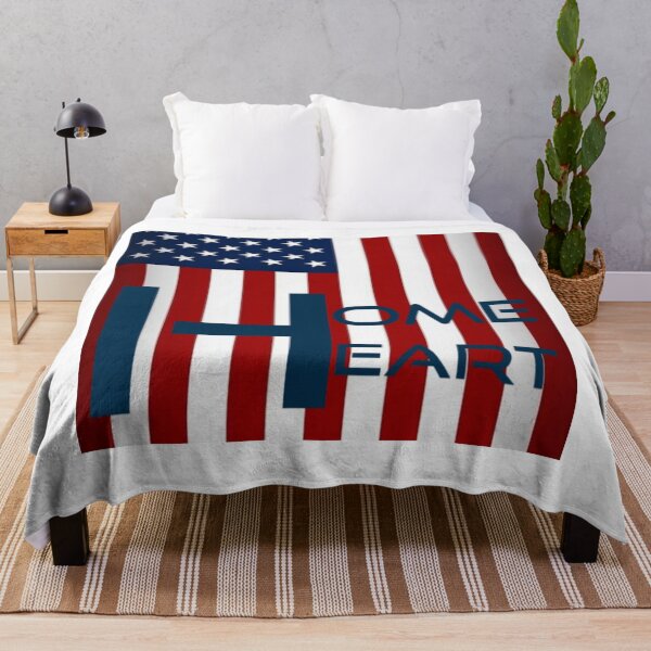 Item preview, United States flag - home is where the heart is designed and sold by Sonia dutta_art.