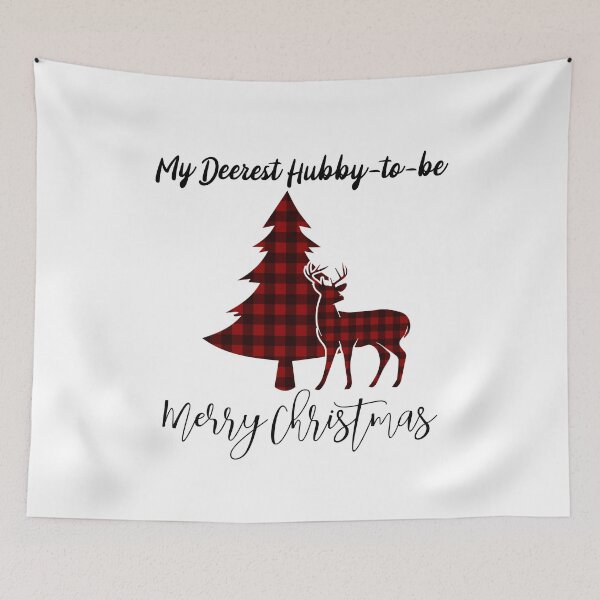 Item preview, Buffalo plaid deer Christmas gift for fiancé or husband to be designed and sold by anins-azuree.