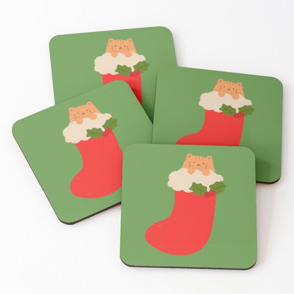 Item preview, Christmas Stocking with Cat designed and sold by ViolettLight.