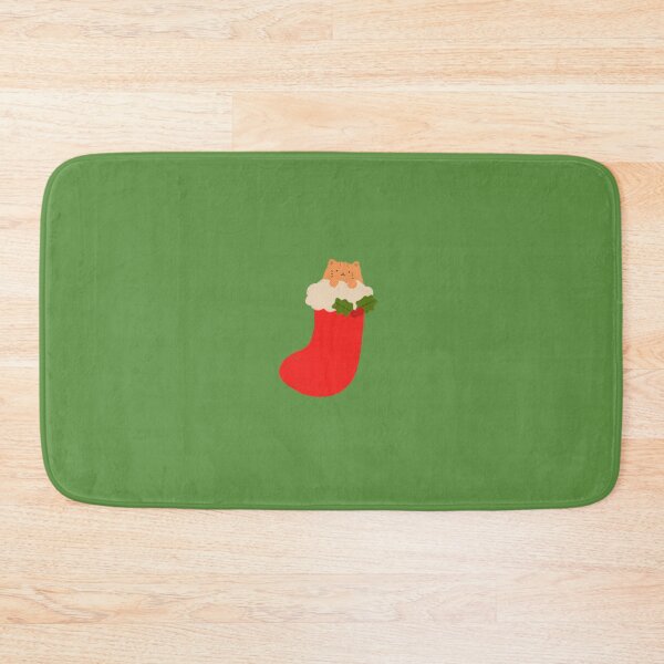 Item preview, Christmas Stocking with Cat designed and sold by ViolettLight.