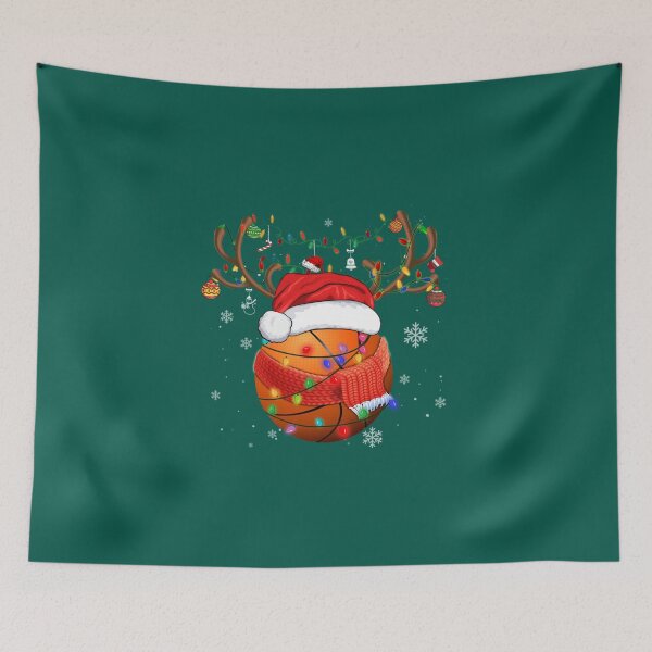 Item preview, Santa Hat Basketball Reindeer Christmas designed and sold by chetme.