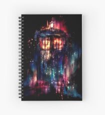 tardis dr who paint Spiral Notebook