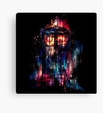 tardis dr who paint Canvas Print