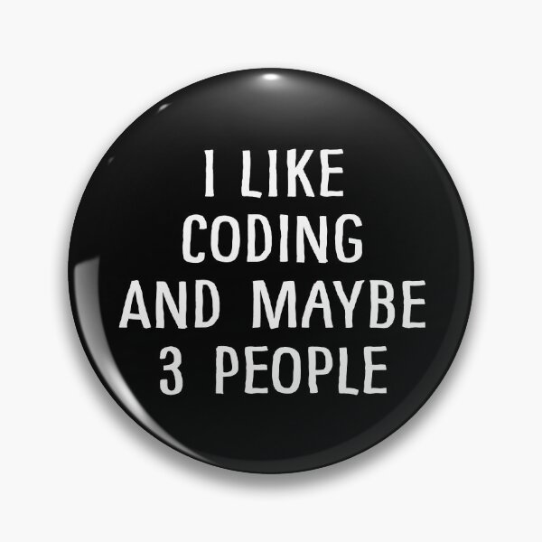 Aperçu de l'œuvre J'aime coder et peut-être 3 personnes créée et vendue par teesaurus.