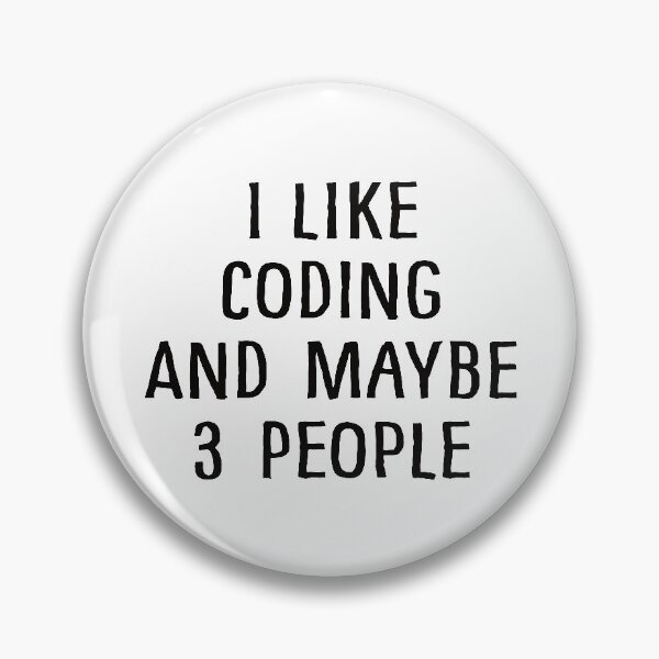 Aperçu de l'œuvre J'aime coder et peut-être 3 personnes créée et vendue par teesaurus.