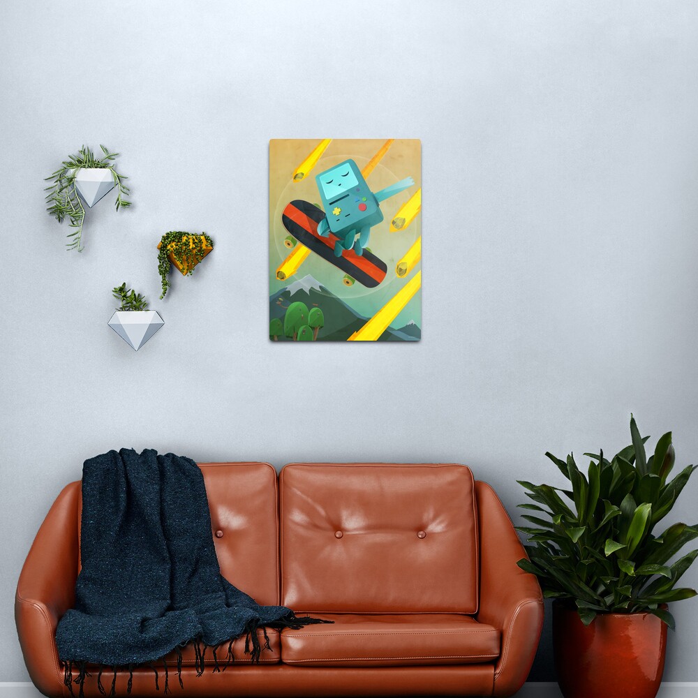 The Robot Who Is Always Fine | Metal Print