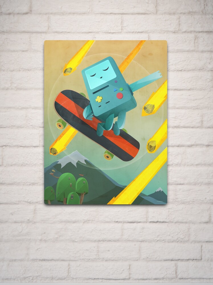 Metal Print, The Robot Who Is Always Fine |  designed and sold by modHero
