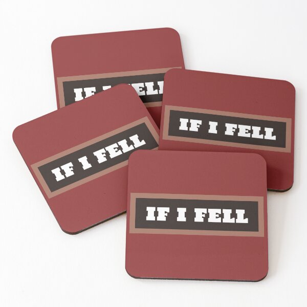 Item preview, If I Fell designed and sold by QuotesDogma.