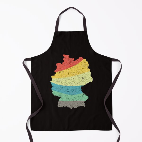 Item preview, Germany Map Vintage distressed retro rainbow Country Outline stripes designed and sold by twicetrader.
