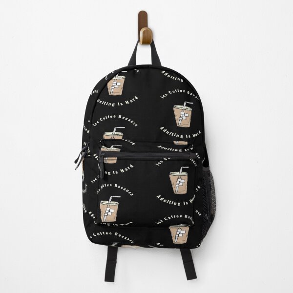 Item preview, Coffee Because Adulting Is Hard Ice Coffee black designed and sold by NancyArtDesigns.