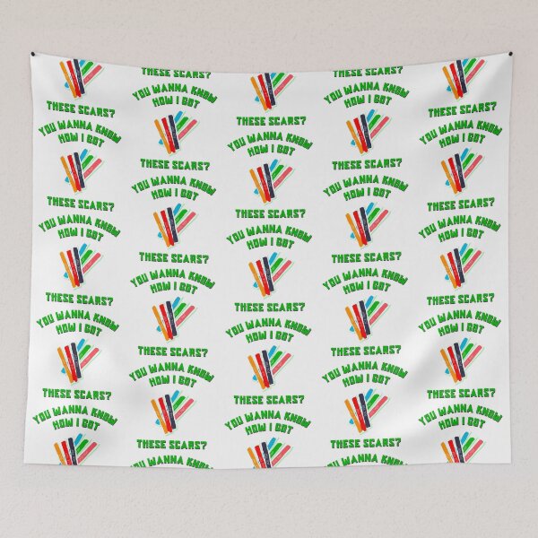 Item preview, Funny “You Wanna Know How I Got These Scars” Ice Pop Meme designed and sold by gobbieshoppe.