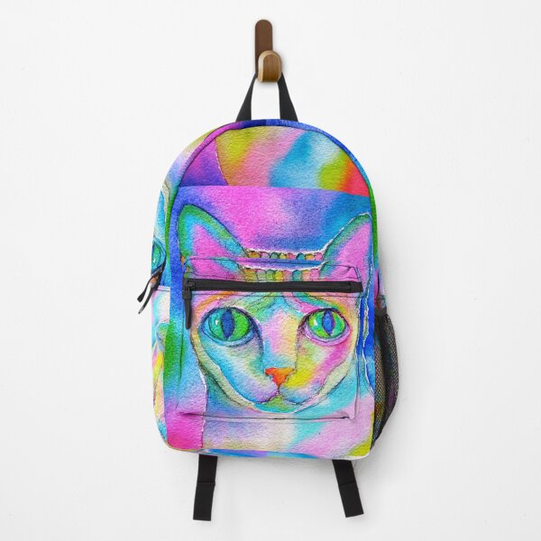 Item preview, Rainbow kitty designed and sold by Karin Zeller.
