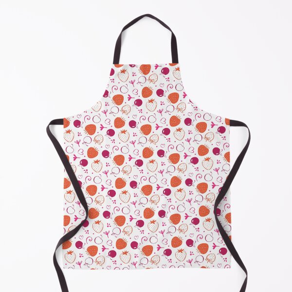 Item preview, Strawberry and Cherry seamless pattern. Pink orange berries on white background. Vector illustration for kids, adult, caffee, home designed and sold by Olgus.