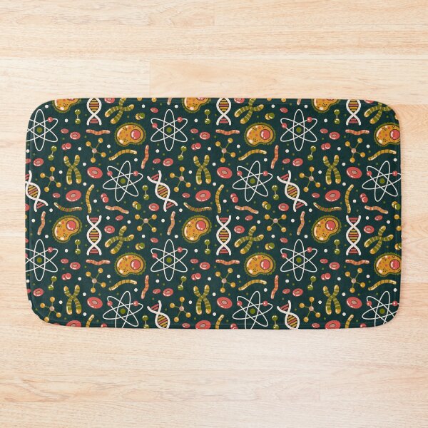 Item preview, Molecules and Atoms Pattern on Green designed and sold by Simplulina.