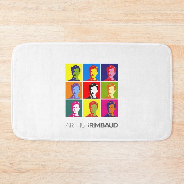 Item preview, Arthur Rimbaud pop-art portrait poster designed and sold by CMYKStudio.