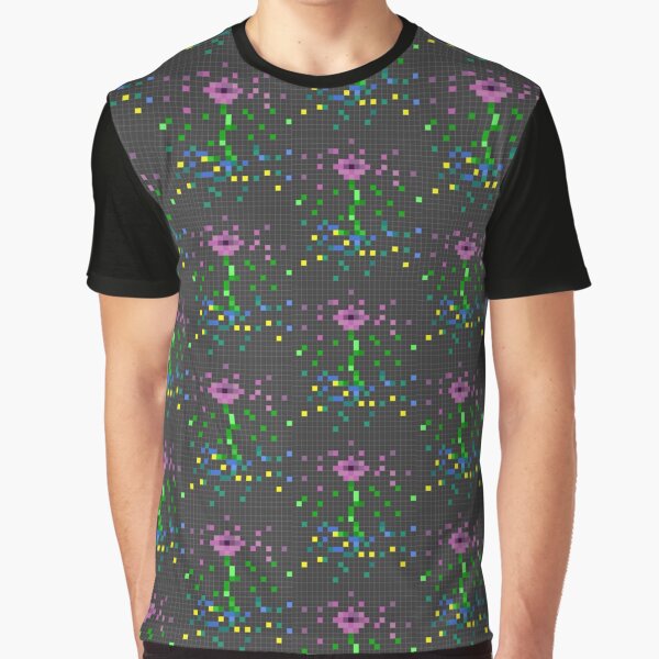 Vista previa del artículo con la obra «Pixel Flower», diseñado y vendido por trashalien101.