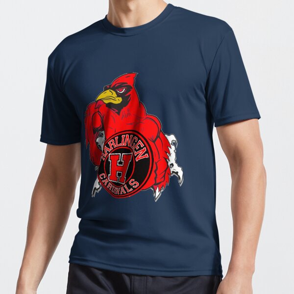 Louisville Cardinals Red T-Shirt with Cardinal Logo on Back