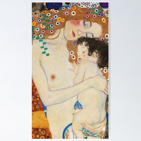 Aperçu de l'œuvre Gustav Klimt - Mère et enfant (1905) créée et vendue par HistoryRestored.