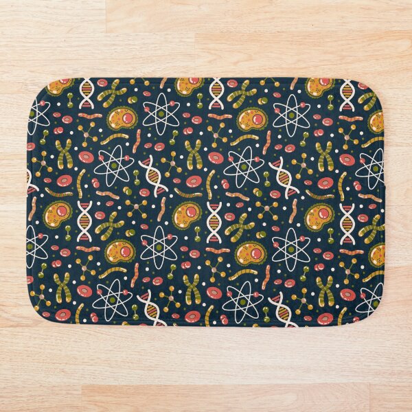 Item preview, Molecules and Atoms Pattern on Blue designed and sold by Simplulina.