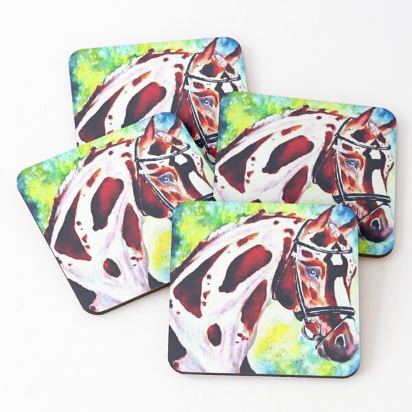Item preview, Paint horse portrait watercolor painting designed and sold by horseaddicted.
