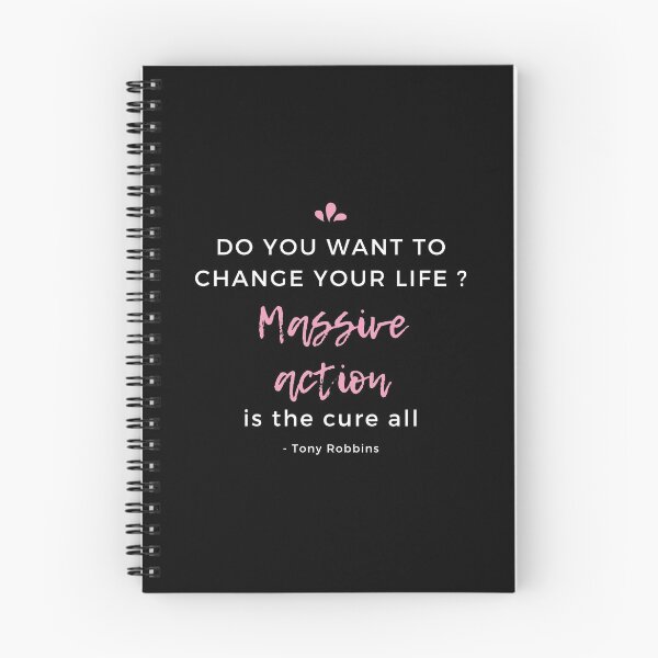 Item preview, Do you want to change your life ?  Massive action is the cure all. - Tony Robbins designed and sold by EnlightParis.