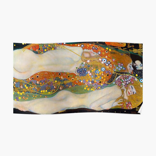 Gustav Klimt - Water Serpents II (1907) Poster